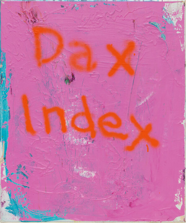 DAX Index Acryl auf Leinwand